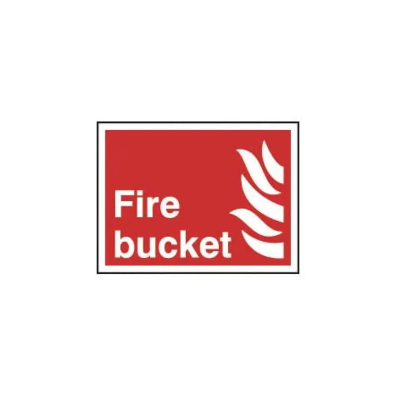 Pro-Safe 200 X 150mm Fire Bucket - Self Adhesive