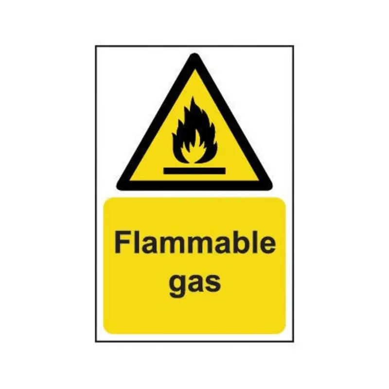 Pro-Safe 200 X 300mm Flammable Gas - Self Adhesive