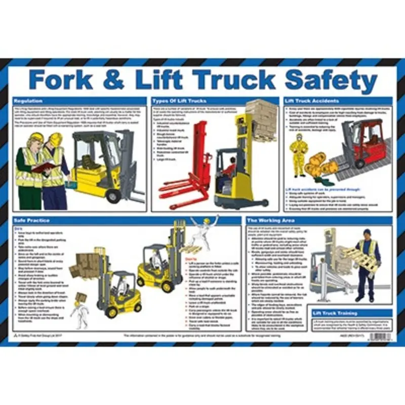 Pro-Safe A2 Forklift Truck SafetyPoster - Laminated