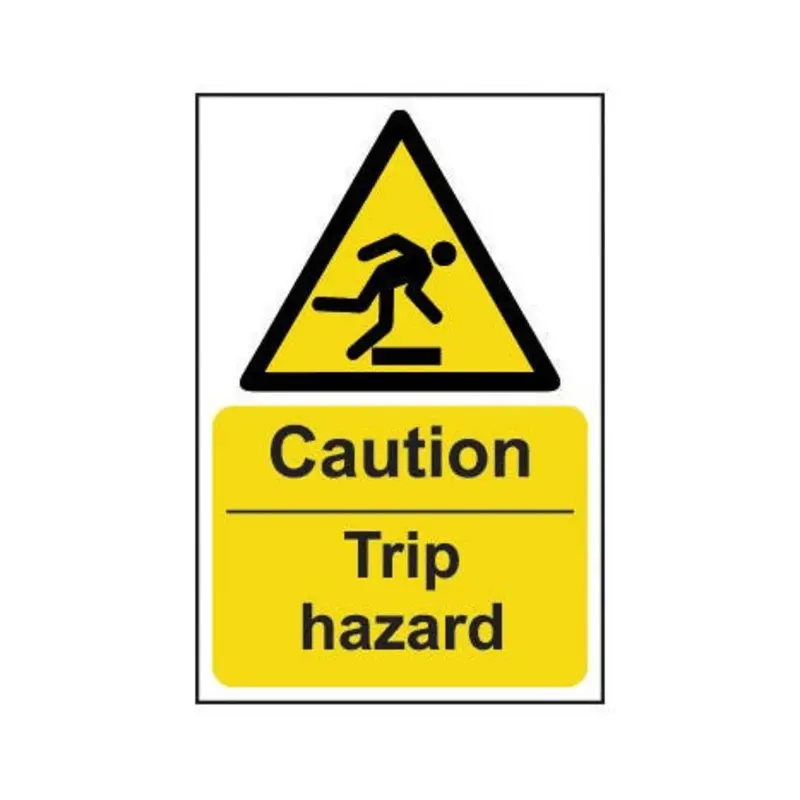 Pro-Safe 200 X 300mm Caution Trip Hazard - Rigid Plastic