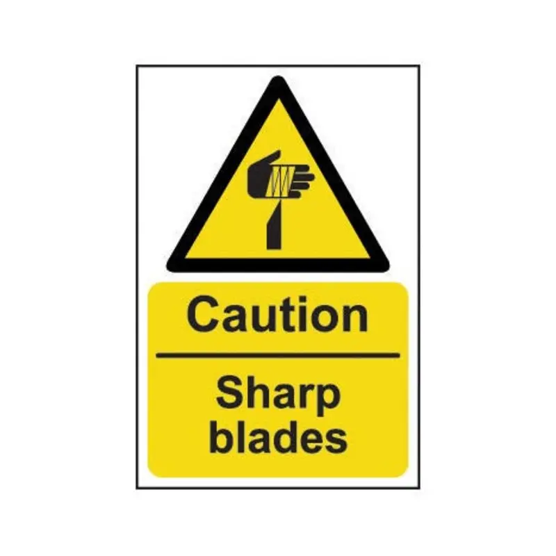 Pro-Safe 200 X 300mm CautionSharp Blade - Rigid Plastic