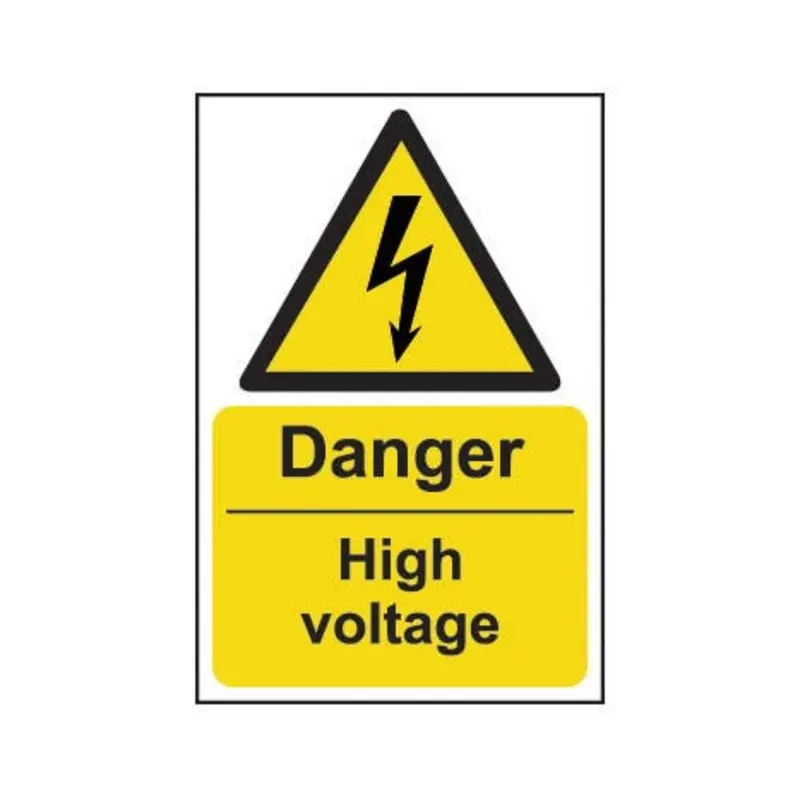 Pro-Safe 200 X 300mm Danger High Voltage - Rigid Plastic