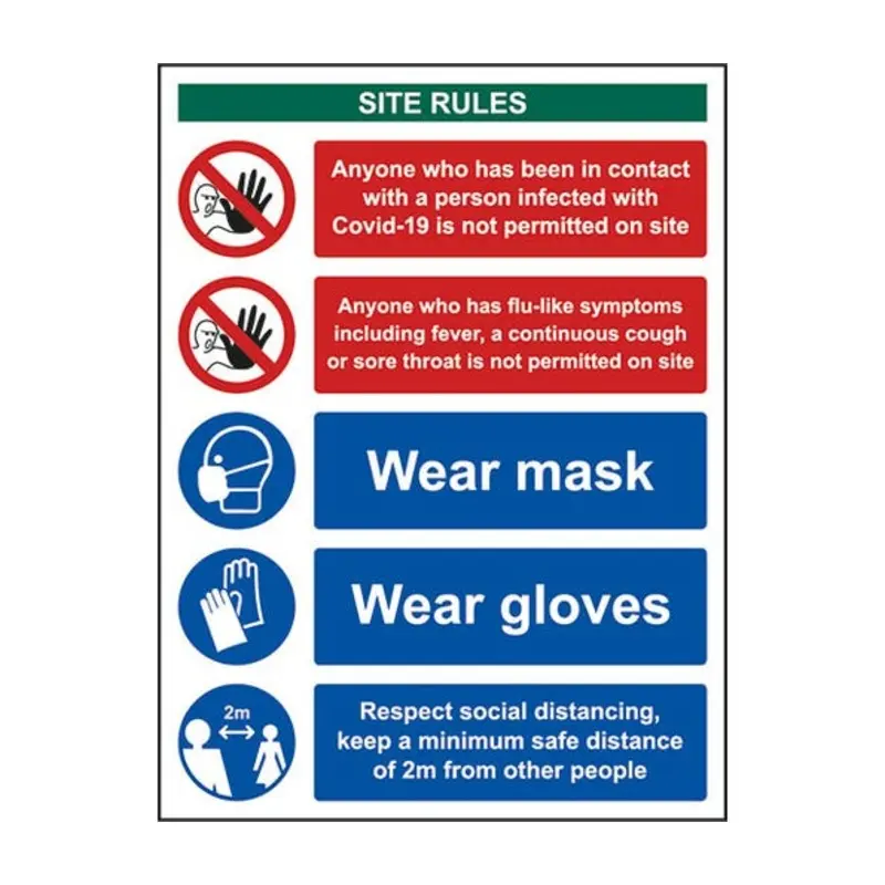 Pro-Safe 400 X 300mm Covid 19 Workplace Safety Sign