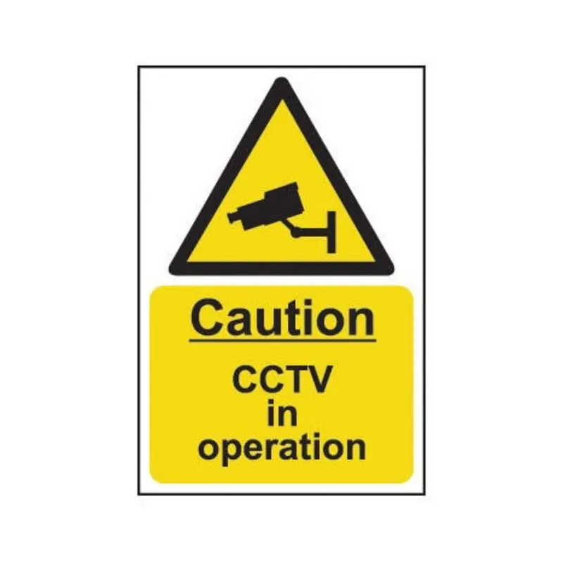 Pro-Safe 200 X 300mm Caution CCTV In Operation - Rigid Plastic