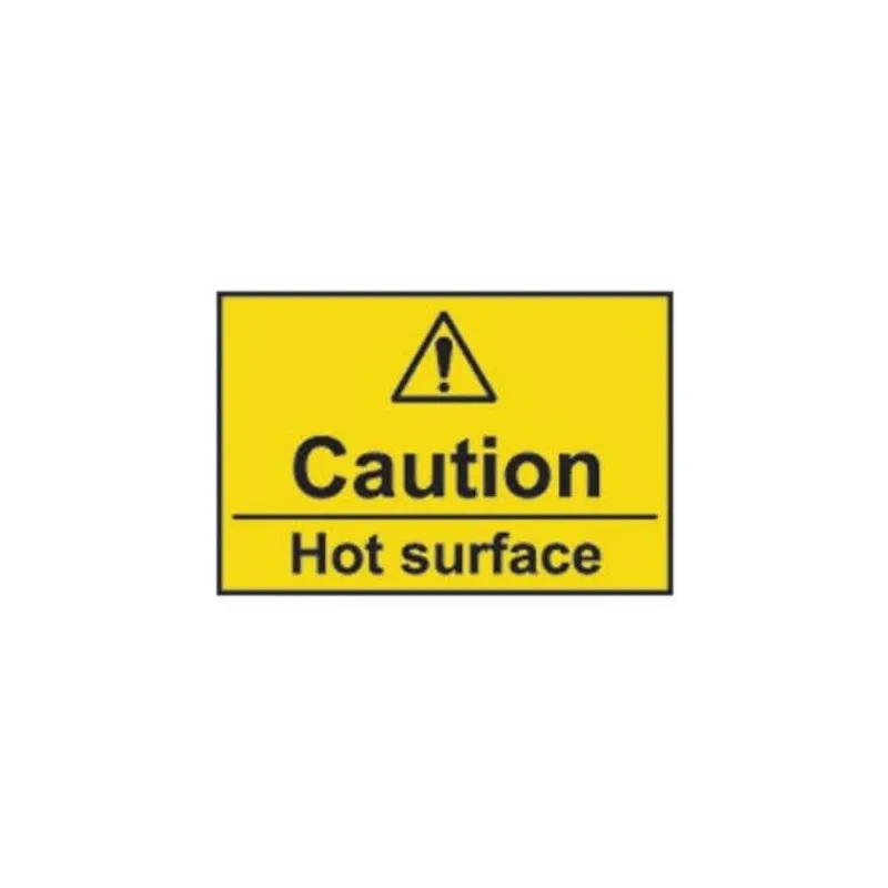 Pro-Safe 75 X 50mm Caution Hot Surface - Rigid Plastic