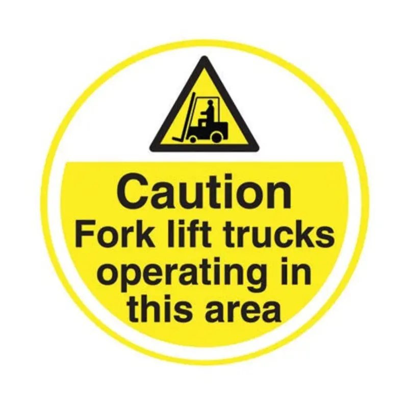 Pro-Safe Caution Fork Lifts Floor Marker