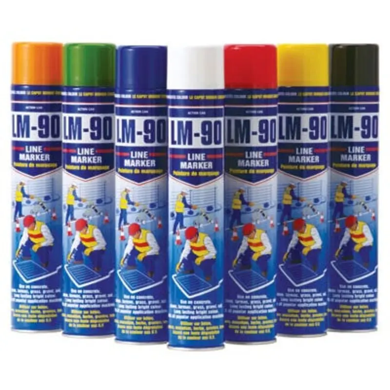 Action Can 750ml Yellow LM-90 Paint Line Marker Aerosol