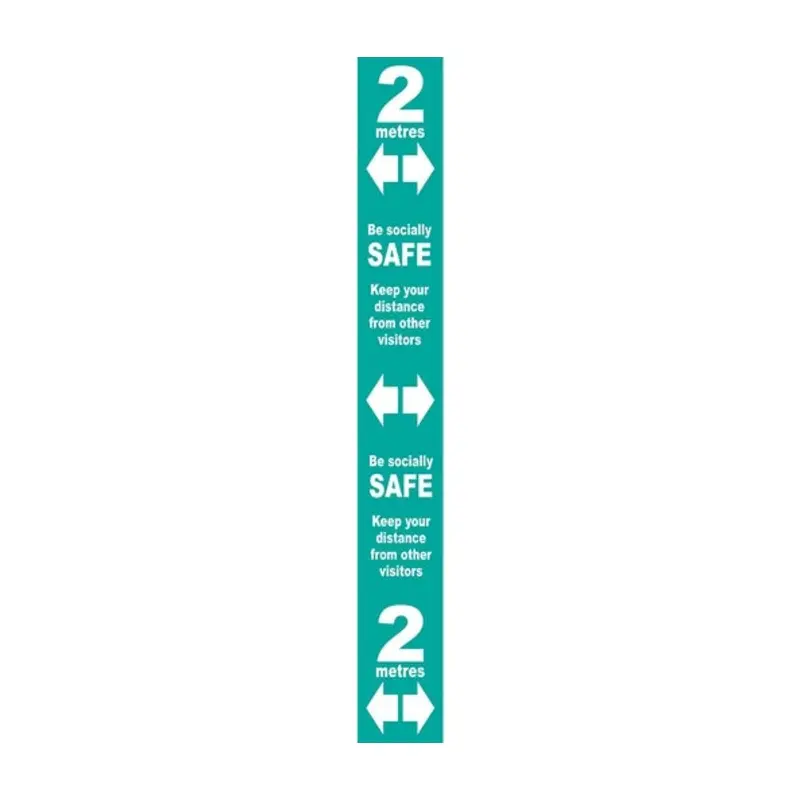 Pro-Safe 800 x 100mmFloor Distance Marker -Turquoise - Self Adhesive