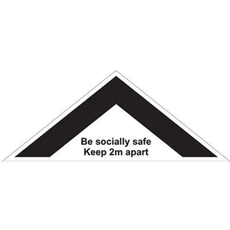 Pro-Safe 500 x 200mm Chevron Floor Distance Chevron - Self Adhesive