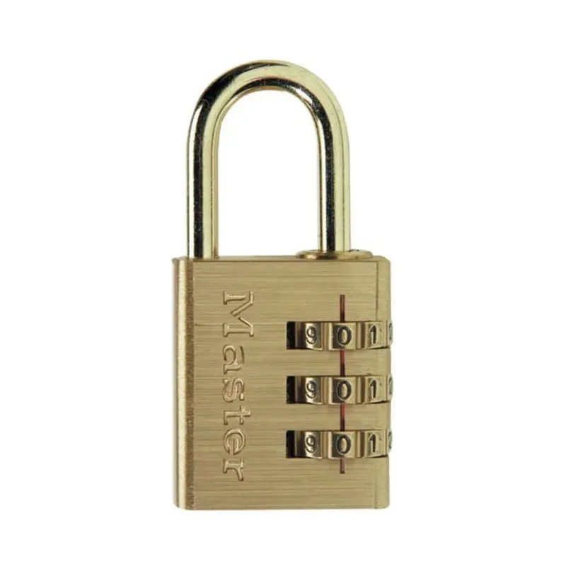 Master Lock 40mm Brass Combi Padlock