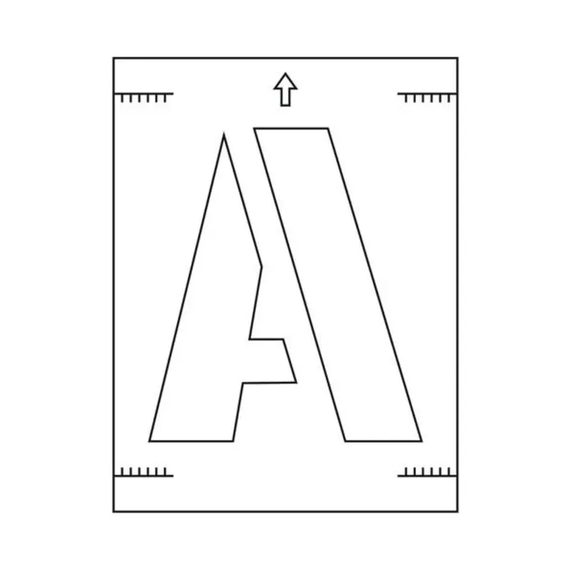 Pro-Safe 300mm Letters Stencil Kit