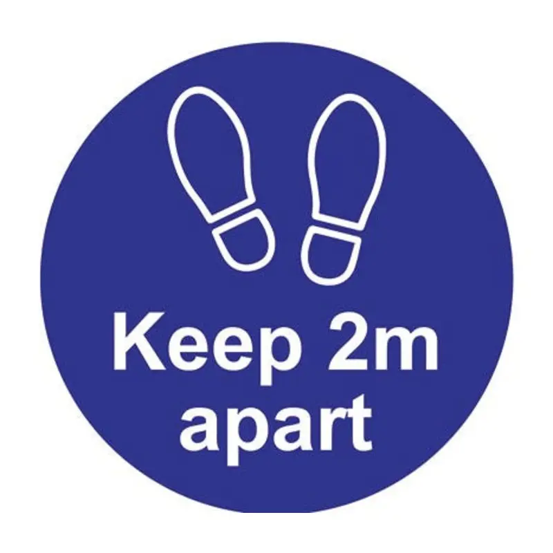 Pro-Safe 200mm Floor Distance Marker - Blue - Self Adhesive
