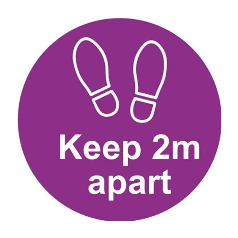 Pro-Safe 200mm Floor Distance Marker - Purple - Self Adhesive