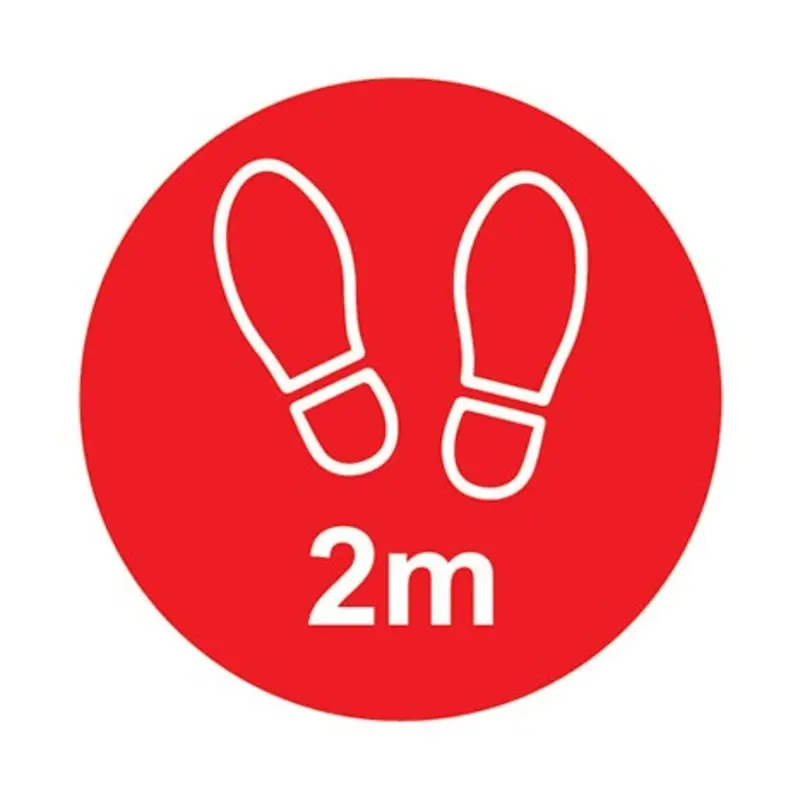 Pro-Safe 200mm Red 2M Apart Floor Graphic