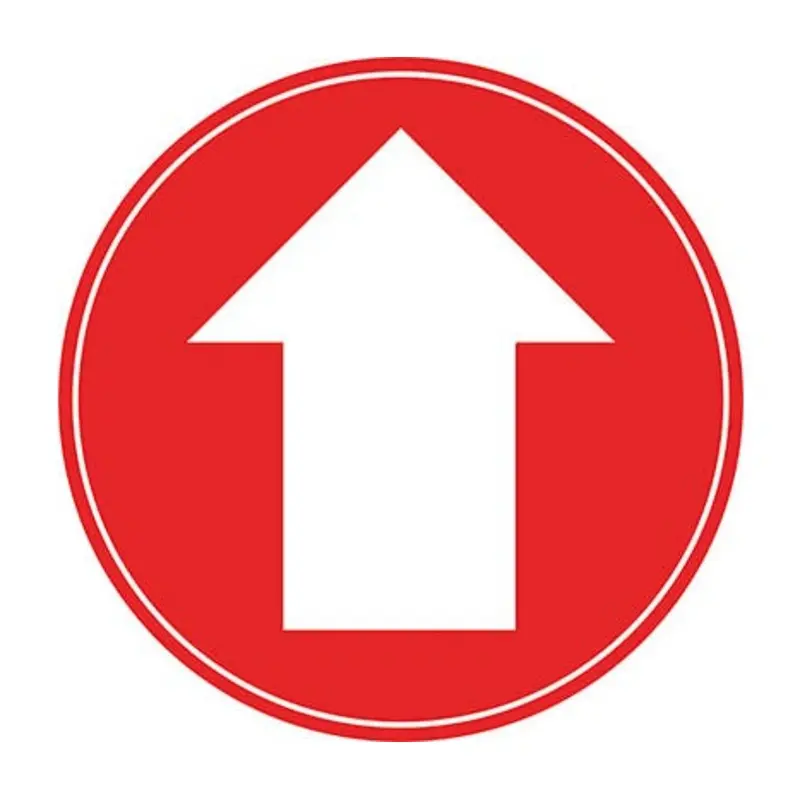 Pro-Safe 200mm Red Arrow Self Adhesive Floor Graphic