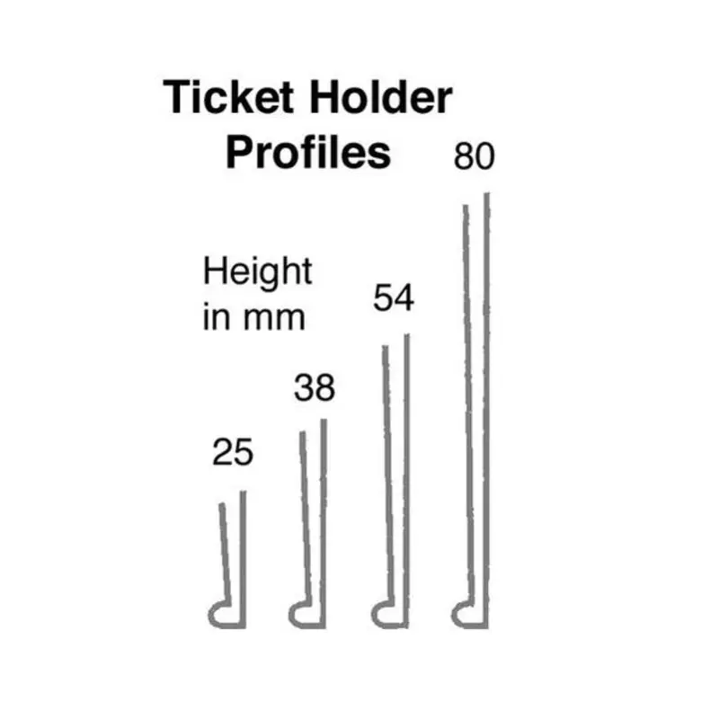 Pro-Safe 25 x 100mm Card Magnetic Ticket Holders