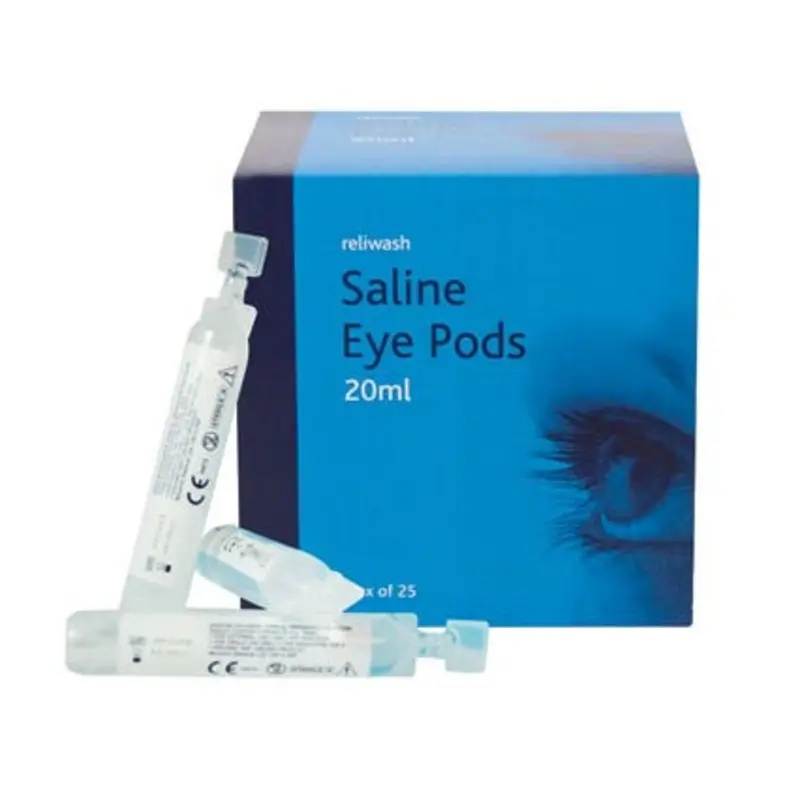 Reliance Medical 20ml Hypaclens Eyewash Pods -.Pack of 25