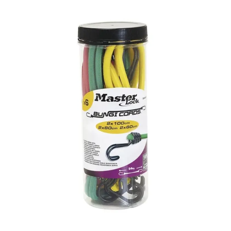 Master Lock 12-Piece Jar Assorted Bungee Cords