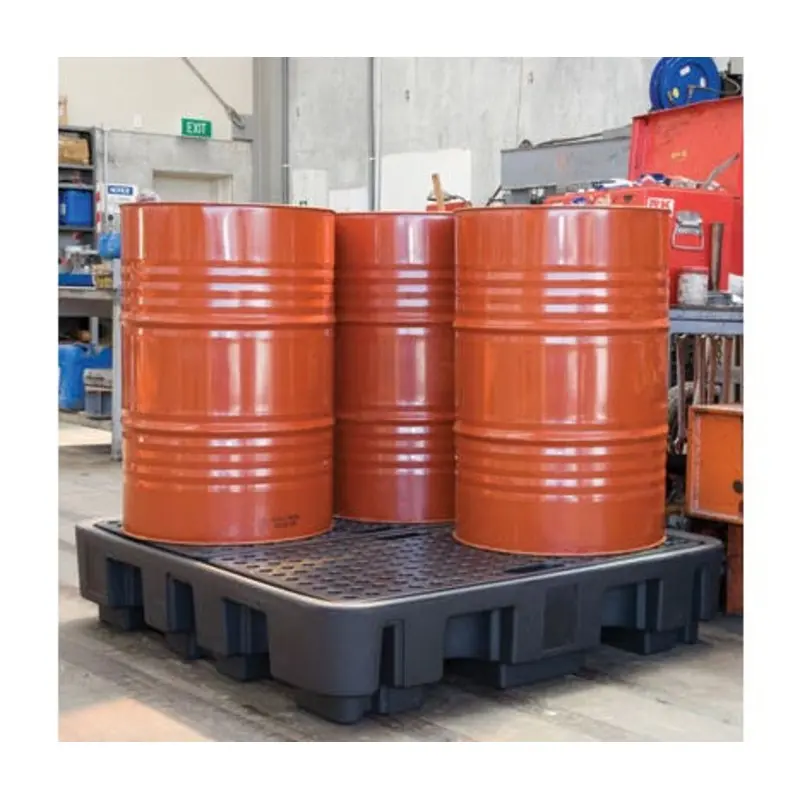 Pro-Safe 138 x 129 x 28cm 4 Barrel Spill Pallet