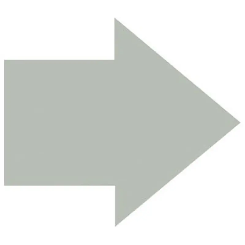 Pro-Safe 100 x 65mm Small Arrow Floor Demarcation - Yellow