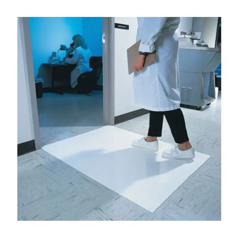 Wearwell 91 x 114cm Clean Room Mat - 4 x 30 Sheet Mats - White