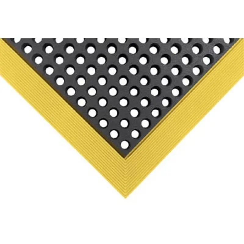 Wearwell 91cm x 1.52m 476 Series Industrial WorkSafe NBR Matting - Black / Yellow