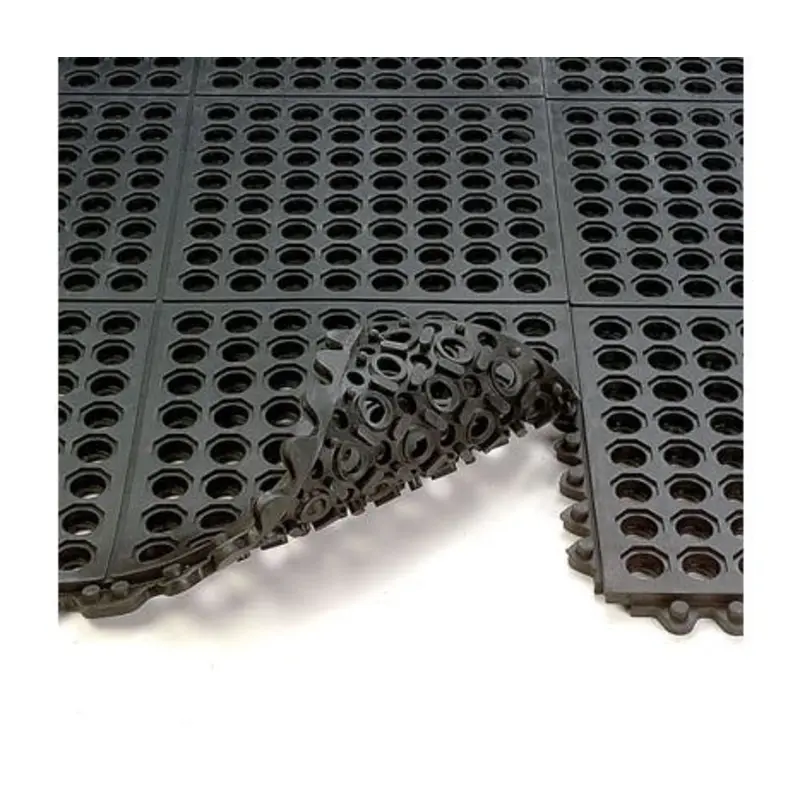 Wearwell 91 x 91cm 570/572 Grease Resistant Open Tile - Black