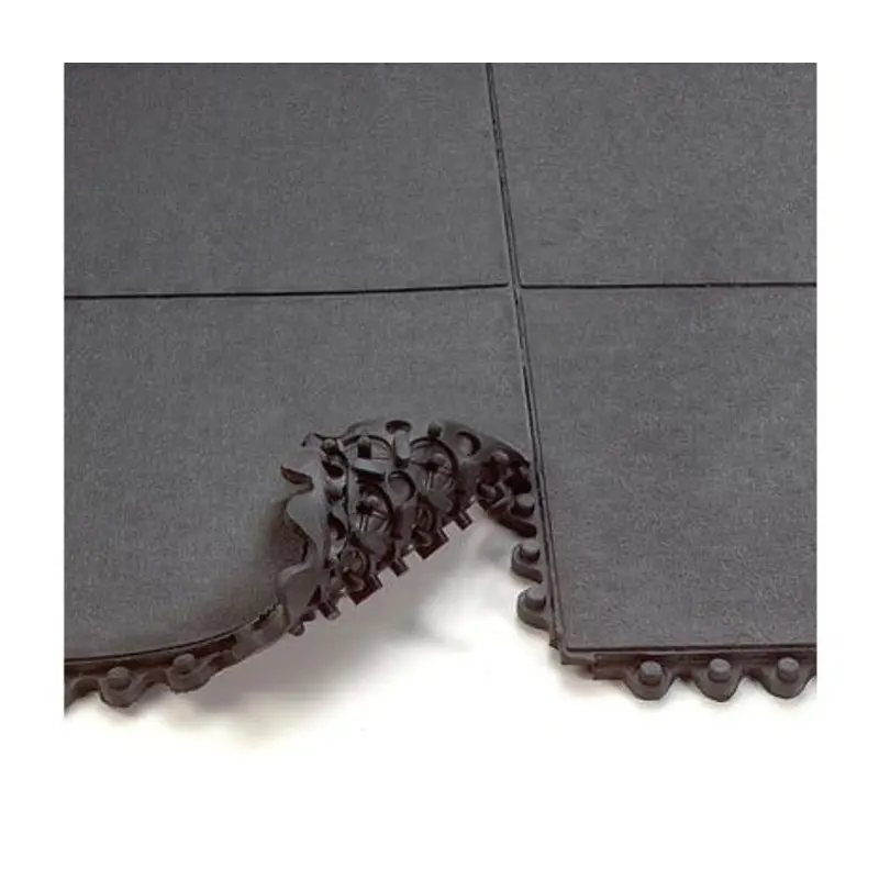 Wearwell 91 x 91cm 570/572 Grease Resistant Solid Tile - Black