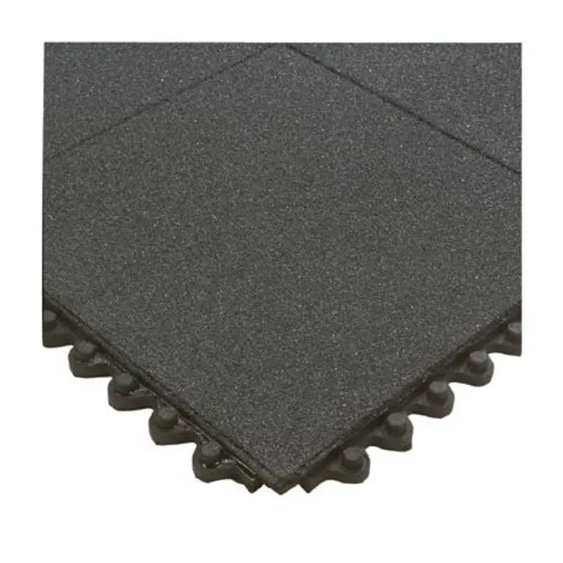 Wearwell 91 x 91cm 570-576 Cutting-Fluid Resistant Solid Tile - Black