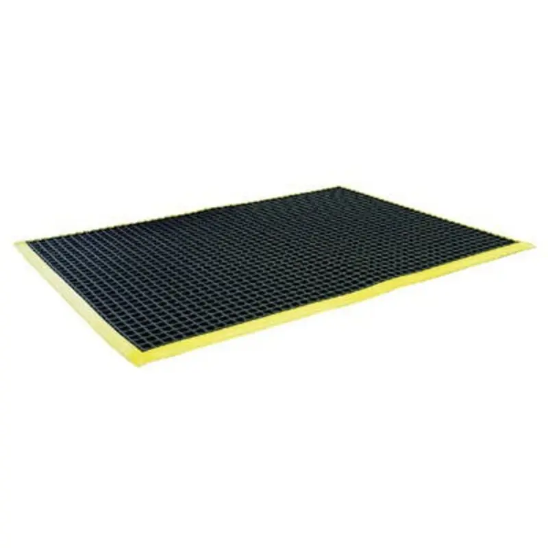 Coba 0.6 x 1.2m Black / Yellow Workstation Anti-Fatigue Matting