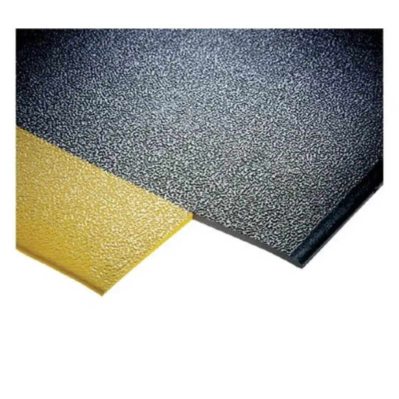 Coba 0.6 x 0.9m Black / Yellow Orthomat Anti-Fatigue Matting - Safety