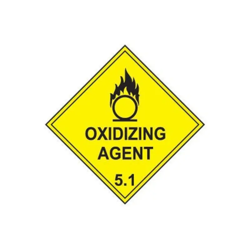 Pro-Safe 100 x 100mm - Oxidizing Agent 5.1 Labels - Roll 250