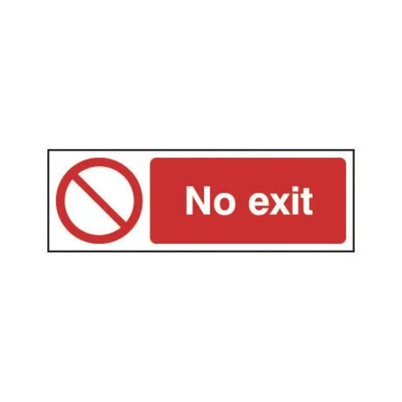 Pro-Safe 300 x 100mm - No Exit - Rigid Plastic