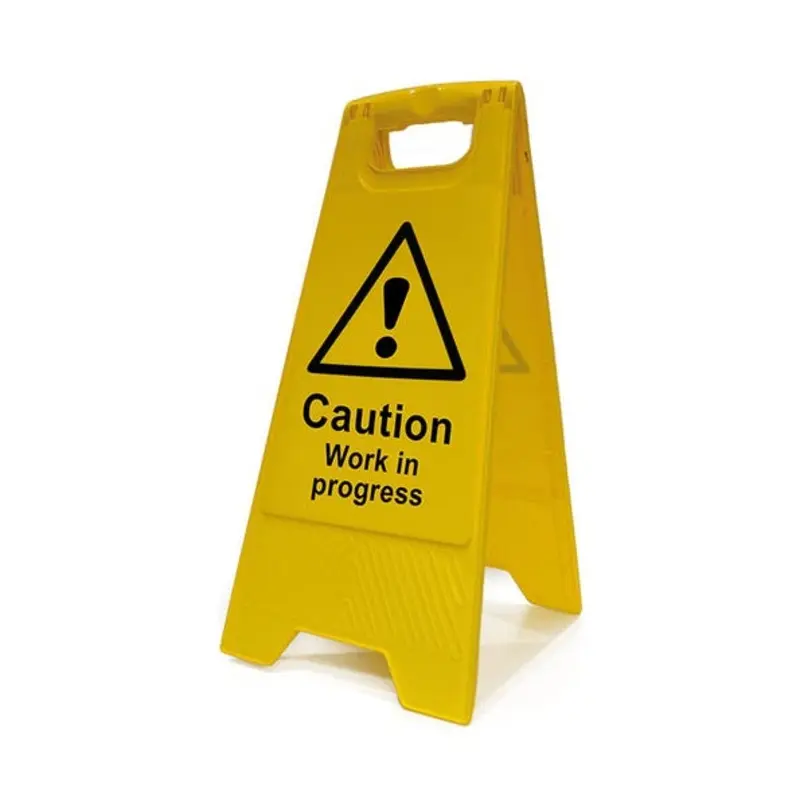 Pro-Safe Caution - Wet Floor Cleaning In Progress A-Sign