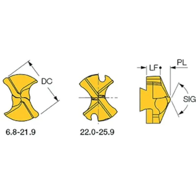 Iscar Carbide IDI Sumocham Drills Head Inserts - Metric  | MSC Industrial Supply Co.