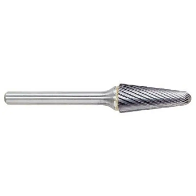 Hertel Uncoated Standard Cut Ball Nosed Cone Carbide Burrs  | MSC Industrial Supply Co.