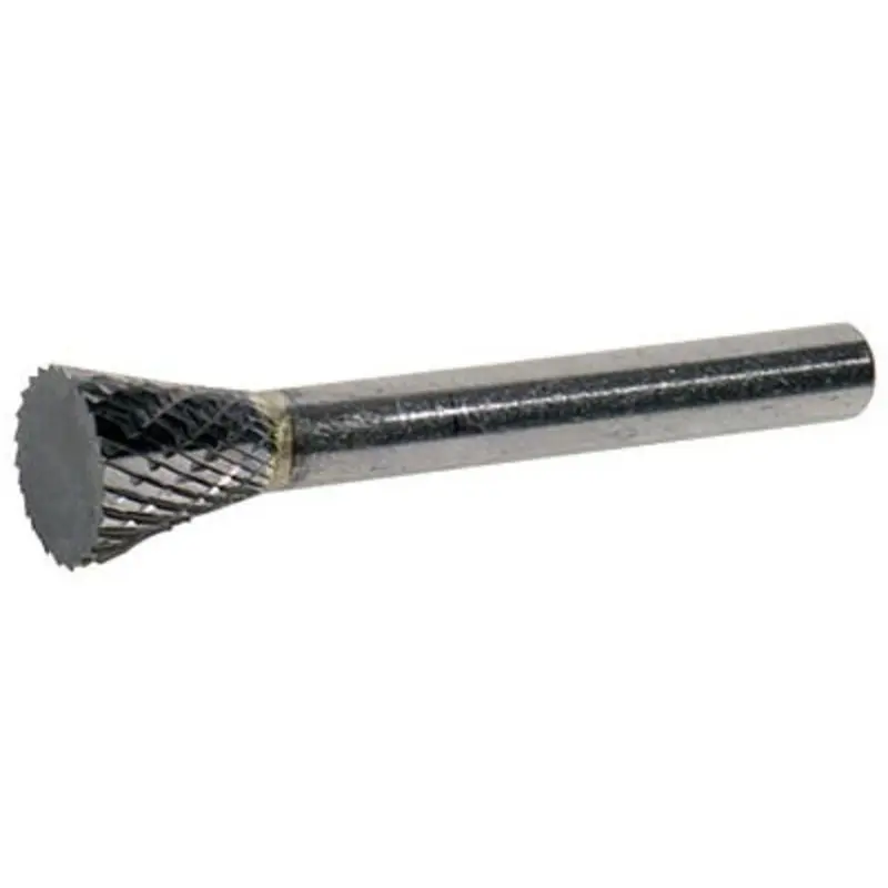 Hertel Uncoated Double Cut Inverted Cone Carbide Burrs  | MSC Industrial Supply Co.