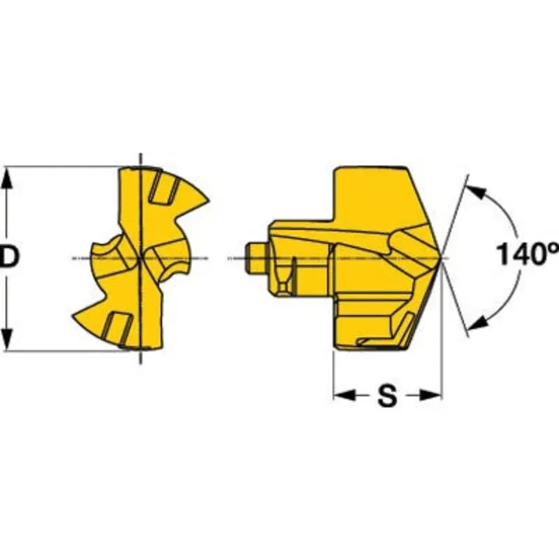 Iscar ICK 280 28mm IC908 Coated Drill Insert