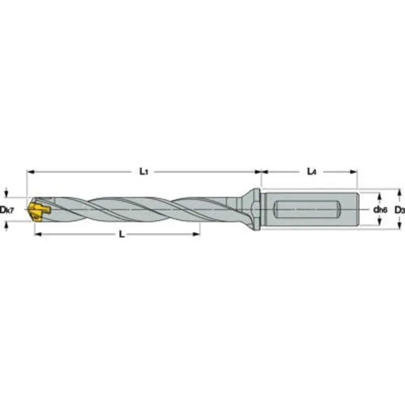 Iscar DCN 140-112-16A-8D 14 - 14.4mm Indexable Head Drill Body