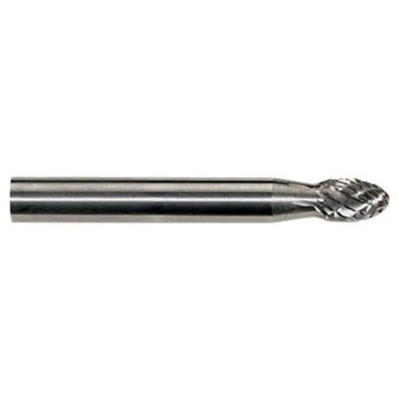 Hertel 8 x 6mm Flame Shape with Double Cut Burr