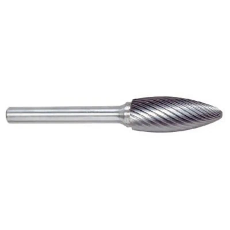 Hertel 8 x 6mm Flame Shape with Single Cut Burr