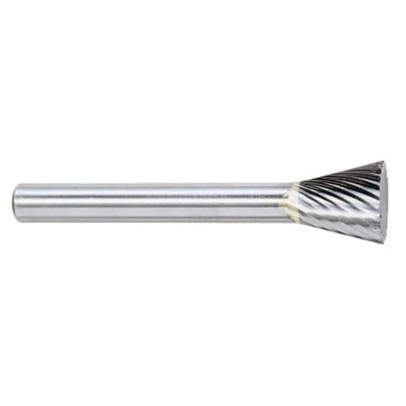 Hertel 6 x 3mm Inverted Cone Shape with Single Cut Burr