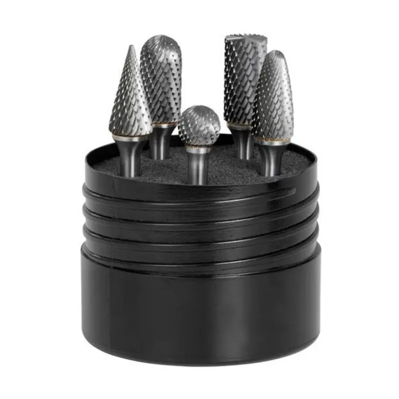 Garryson 5PC 12 x 6mm Carbide Burr Set Universal Double Cut
