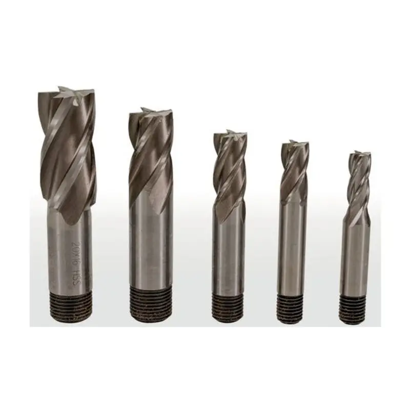 Value 5 Piece 8-20mm 4 Flute Screwed Shank End Mill Set