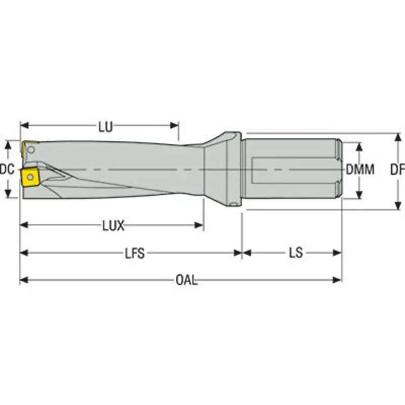 Seco 34mm SD522-34-68-40R7 PERFOMAX Indexable Drill Body