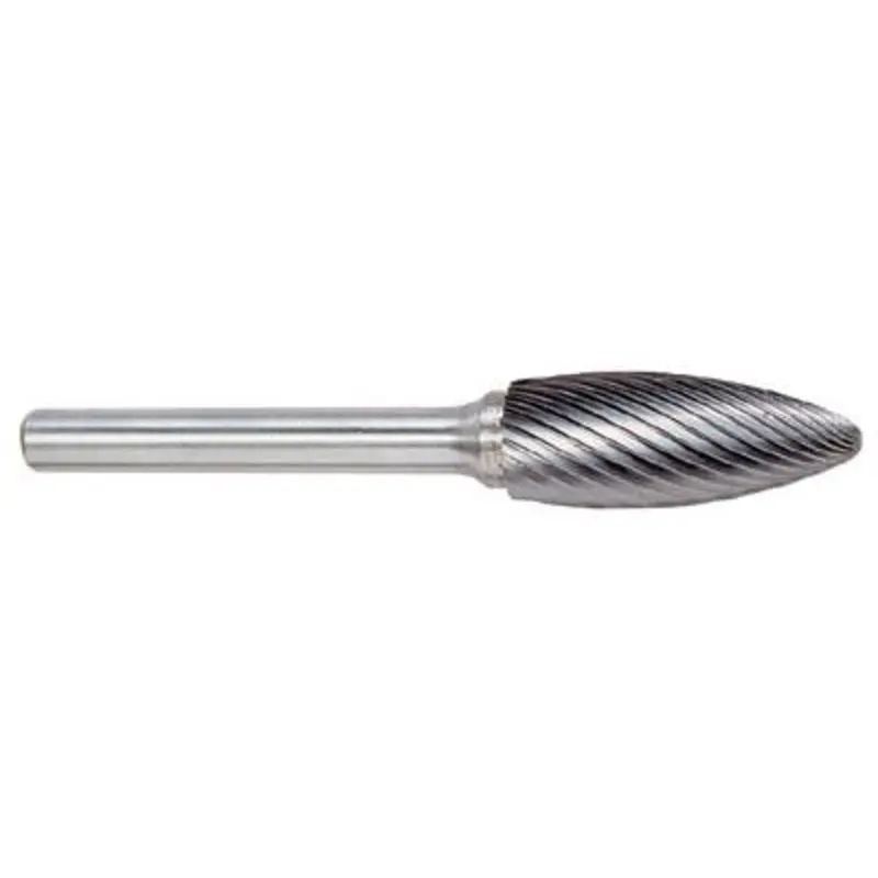Hertel 3 x 3mm Flame Shape with Single Cut Burr