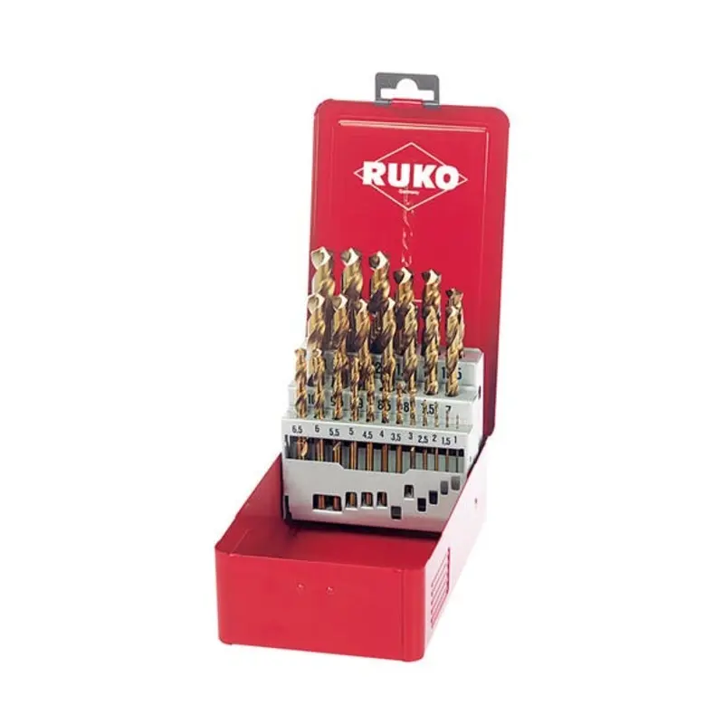 Ruko 25PC 1-13mm Cobalt Twist Drill Set