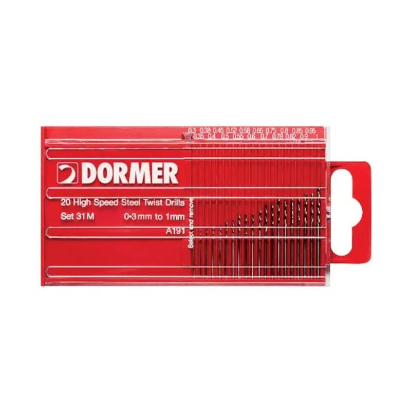 Dormer 20PC Jobber Drill Set