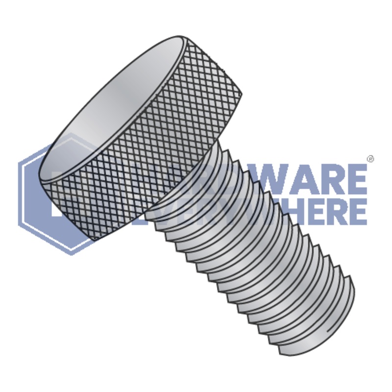 8-32 x 1/2 KNURLED THUMB SCREWS / Aluminum / Plain FUL163378749062