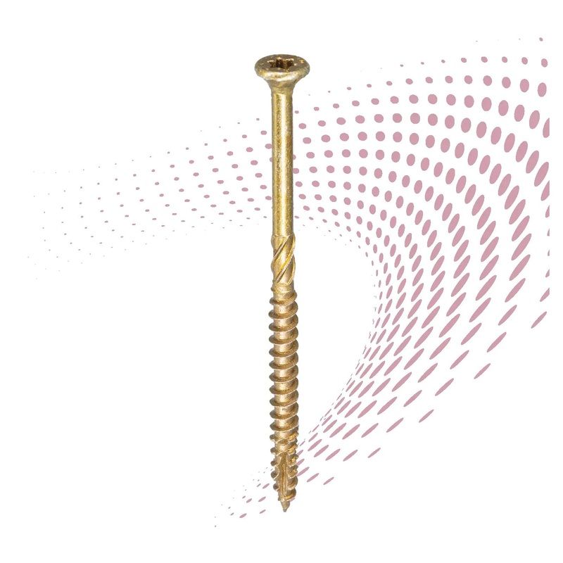 GRK FASTENERS R4 96085 Multi-Purpose Framing and Decking Screw, #8 Thread, Recessed Star Drive, T15 Drive, Steel